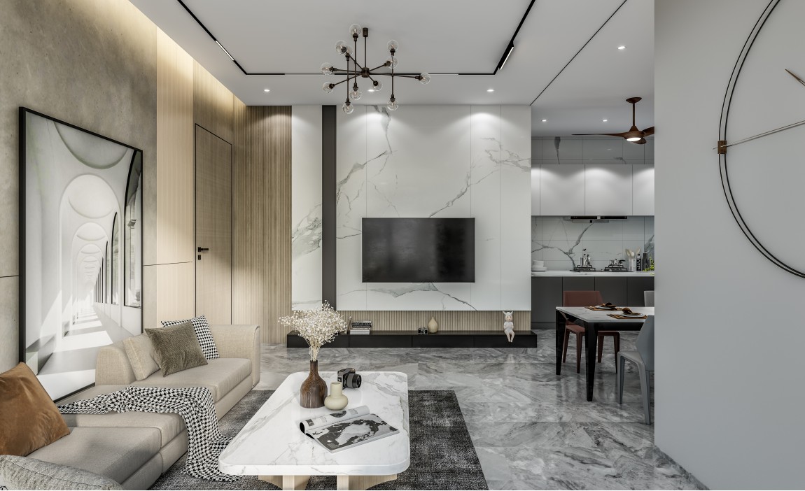 Shades of Grey Livingroom Concept
